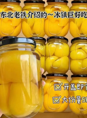 GJR黄桃罐头正品整箱新鲜杨梅桔子枇杷糖水水果菠萝烘焙专用餐饮