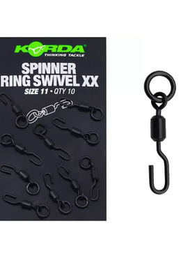 英国Korda加强版带圈开口QC转环罗尼钓组连接环Ring Swivels XX