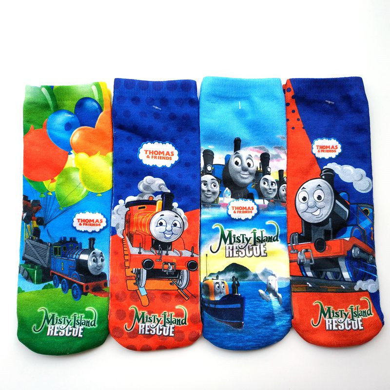 托马斯小火车头儿童中筒袜春秋冬季高筒袜子卡通袜男孩中筒袜保暖