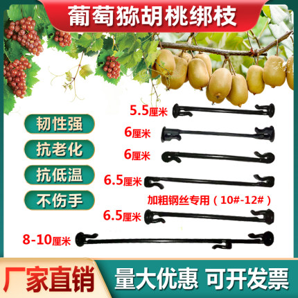 葡萄猕猴桃绑枝卡扣蓝莓葡萄树苗枝条固定卡子塑料挂钩绑蔓绑枝卡