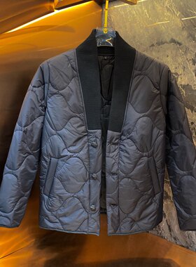 秋冬新款简约棉服男时尚休闲夹克外套商务休闲棉衣保暖加厚上衣潮