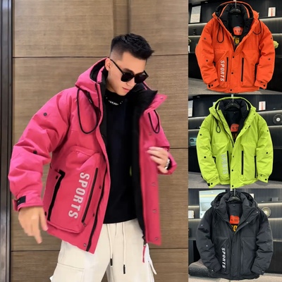高端羽绒服连帽日常休闲时尚潮牌
