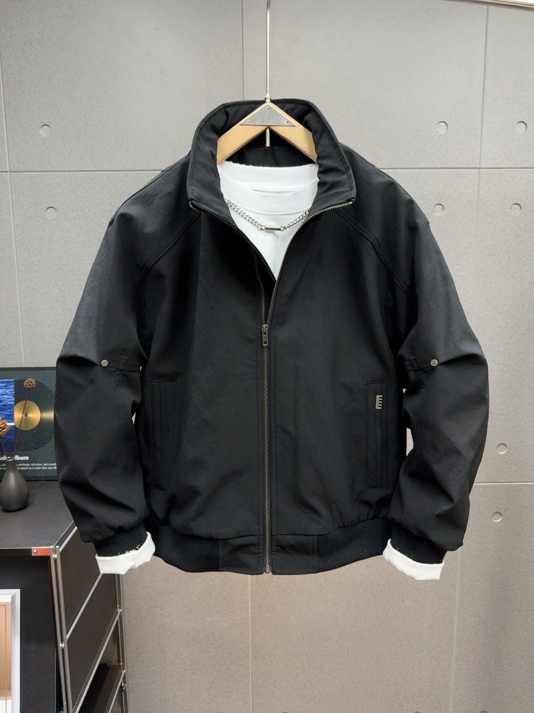 美式复古高端立领加绒棉服男士冬季新款加厚百搭外套保暖抗寒夹克