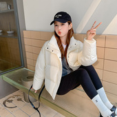 羽绒服女短款 2025冬季 新款 小个子粉色面包服立领加厚95白鸭绒外套