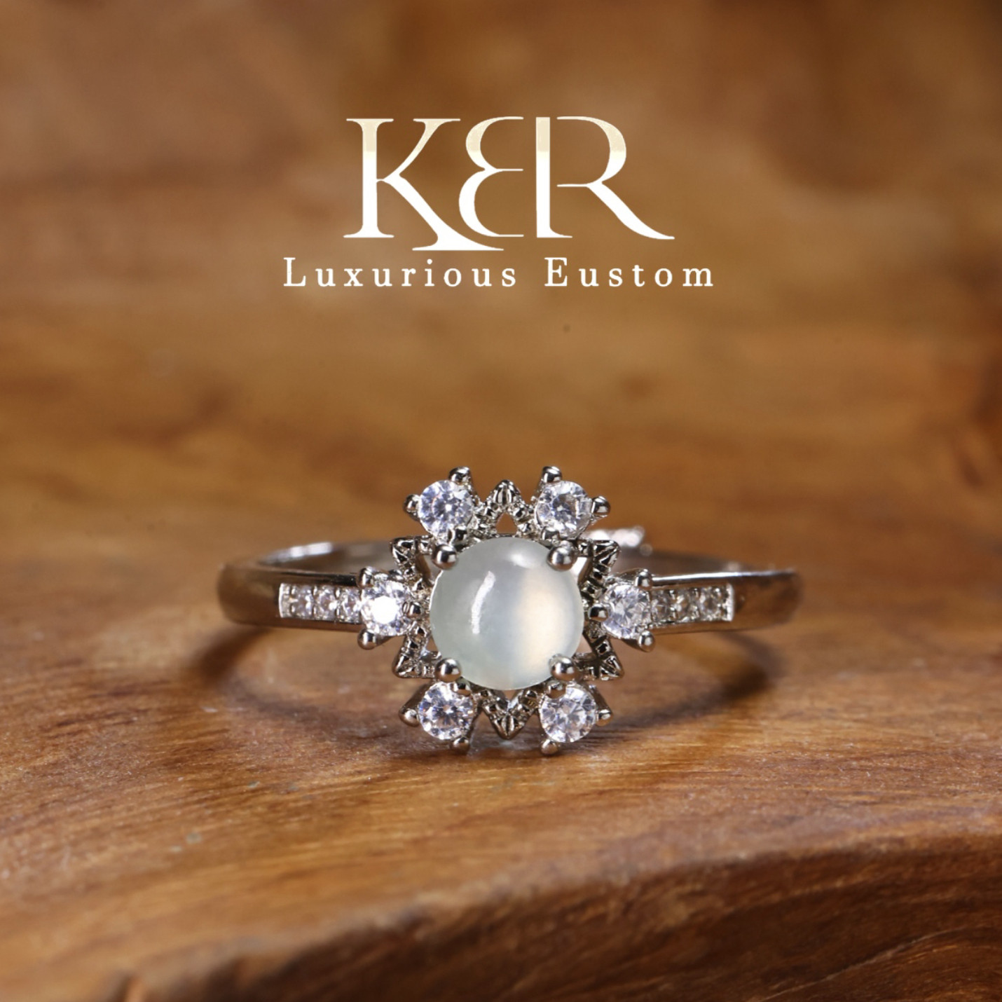 高定设计款天然A货翡翠豪镶蛋面戒指KBR50528001,珠宝/钻石/翡翠,戒指/指环,淘宝优惠券,粉丝福利购,淘宝优惠卷