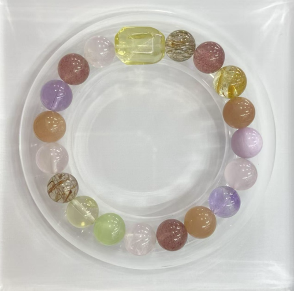 【颖有尽有】天然柠檬黄随行9-10mmDIY水晶多宝手串JJZL51126018