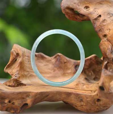 【小汉堡宠粉日】高定天然A货翡翠叮当手镯简约百搭 KBR51207001