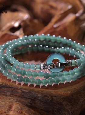 【颖有尽有】新款天然A货翡翠平安扣项链颈链百搭 KBR0311004