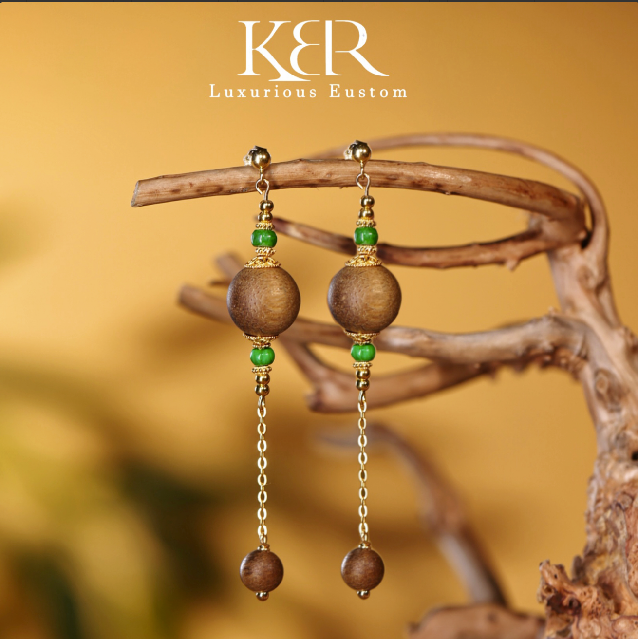 【颖有尽有】新款天然沉香翡翠耳坠气质百搭KBR07150002,饰品/流行首饰/时尚饰品新,沉香,淘宝优惠券,粉丝福利购,淘宝优惠卷