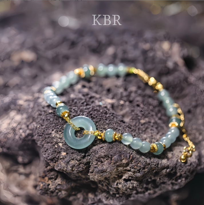 【小汉堡宠粉日】天然A货冰种翡翠平安扣手链简约百搭KBR0410009,珠宝/钻石/翡翠,手链/手串,淘宝优惠券,粉丝福利购,淘宝优惠卷