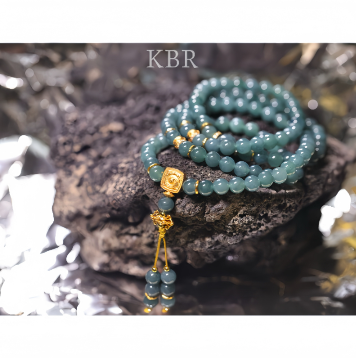 【悟空粉丝专享】天然A货翡翠四圈手串简约百搭时尚款KBR50921006