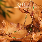 潇潇生日会专属 天然A货翡翠水晶项链百搭链简约KBR0418009