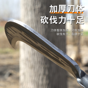 砍柴刀高锰钢高硬度农村手工锻打农用砍树竹专用高级开路户外弯刀