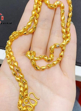 金店同款沙金项链男士新中式