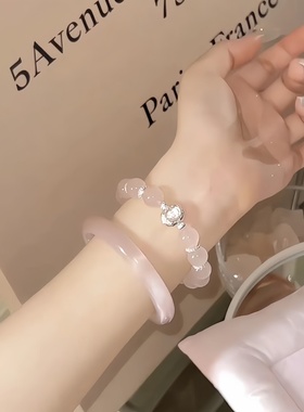 时尚女猫眼石手镯贵妃镯首饰送礼