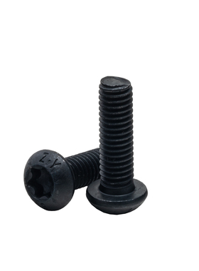 10.9级发黑盘头内梅花螺丝GB7380 圆头梅花螺钉防盗螺栓M3M4M5-M1