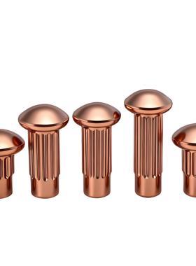 滚花铭牌铆钉扁头圆头商标M2M2.5M3M4半圆头铝标牌紫铜铆钉GB827