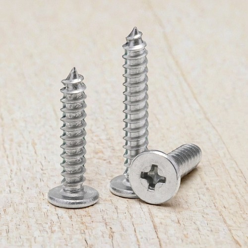 304不锈钢十字扁平头自攻螺丝钉M