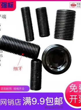 内六角细牙平端顶丝细牙紧定M8M10M12M16M18M22M24M33M2止付螺丝