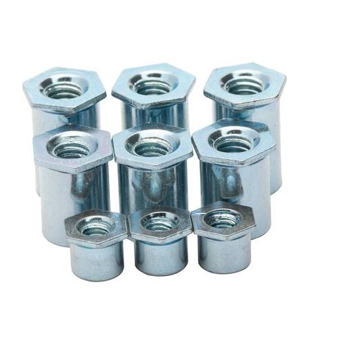 镀锌通孔压铆螺母柱碳钢六角