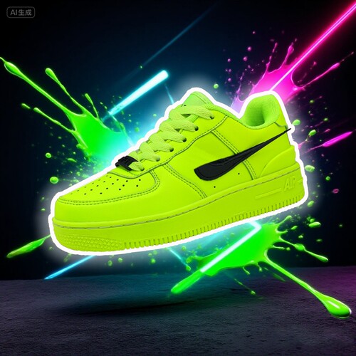 空军飞钩儿童运动鞋皮面摩擦有声