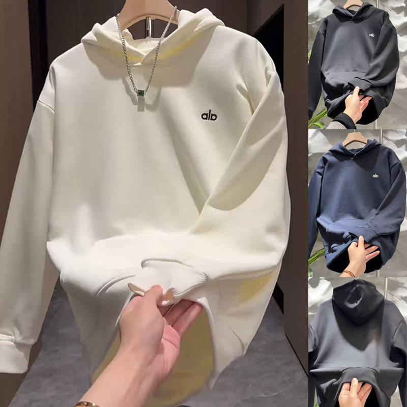 秋冬季纯棉高质量连帽宽松气质百搭潮牌加绒加厚保暖印花卫衣男款