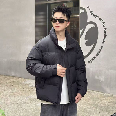 2025新款羽绒服男款冬季高级感加厚高充绒量袄子短款潮牌帅气外套