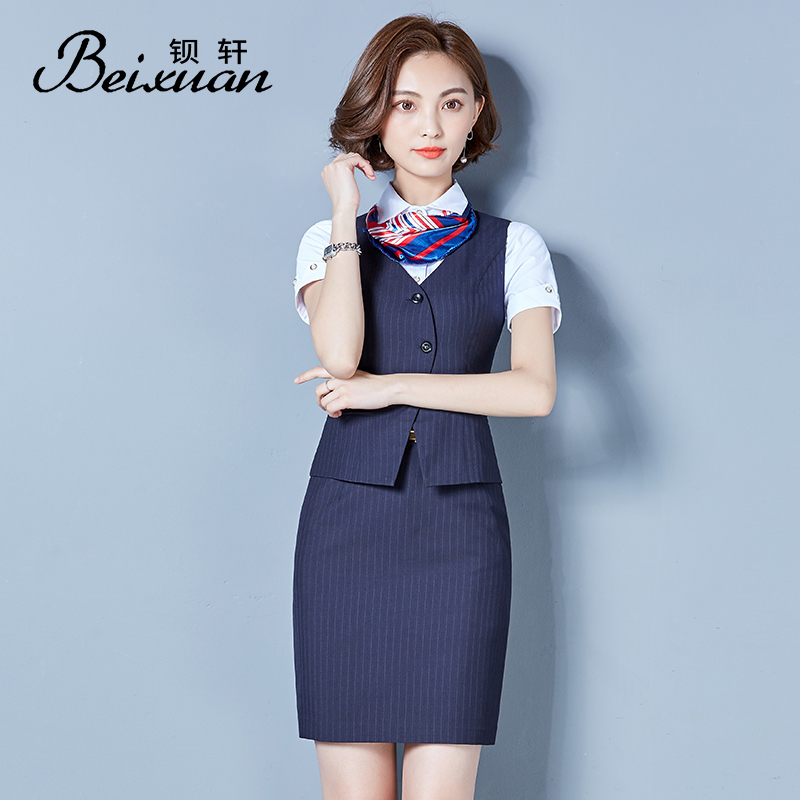 夏季短袖电信营业厅工作服职业装