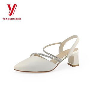 高跟粗跟气质时尚 夏季 包头尖头S251AR03041U 女2024新款 意尔康凉鞋