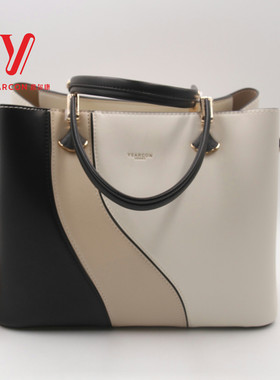 意尔康女包2025新款拼色大容量单肩斜挎手提托特包女S1Y29007-910