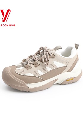 意尔康专柜女鞋2025年新款防滑登山鞋透气厚底休闲鞋5191AD08630U