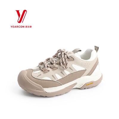 意尔康防滑登山鞋透气厚底休闲鞋