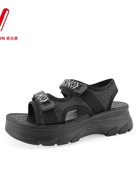 意尔康女凉鞋2024新款厚底软底沙滩凉鞋时尚耐磨舒适S361AL03993U