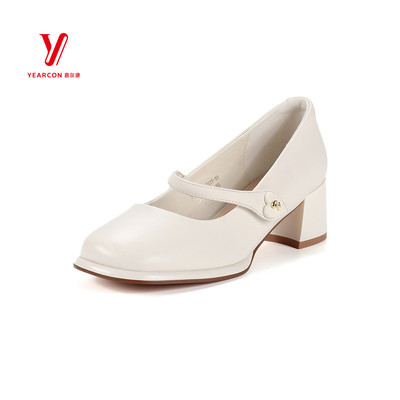 意尔康单鞋高跟鞋时尚真皮正品