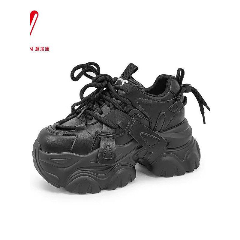 意尔康鞋潮5684ZD49251Y感厚底2025百搭女鞋新款休闲高级老爹秋季 - 实物图