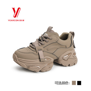 潮流女鞋 时尚 厚底百搭炸街S384ZD47456Y 女2024年新款 意尔康老爹鞋