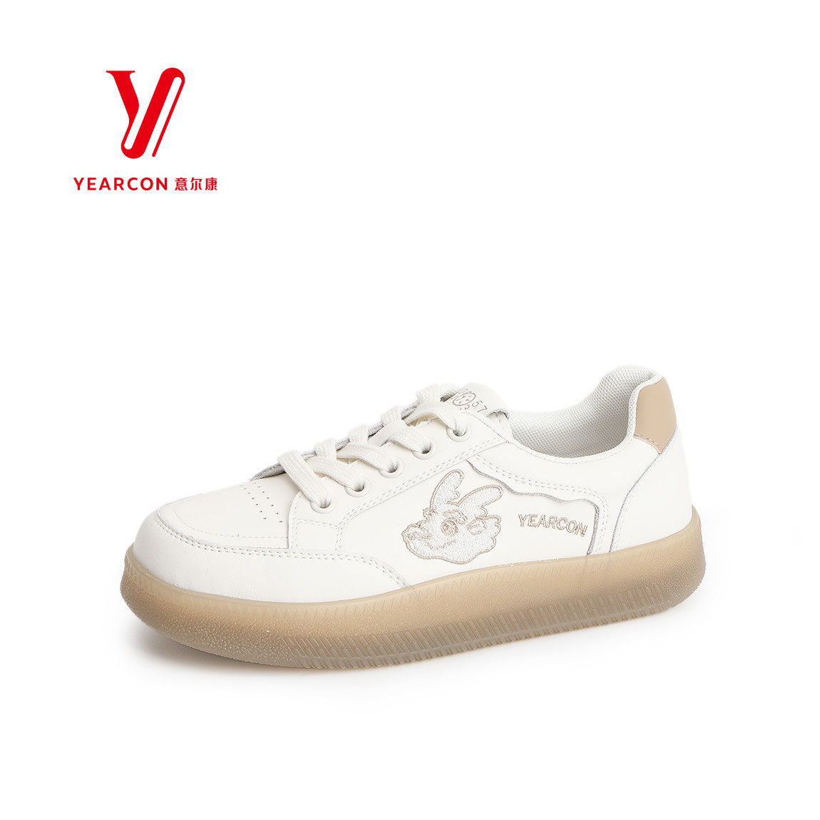 意尔康2024年新款软牛皮小白鞋软底防滑板鞋休闲鞋潮S571ZD48245Y
