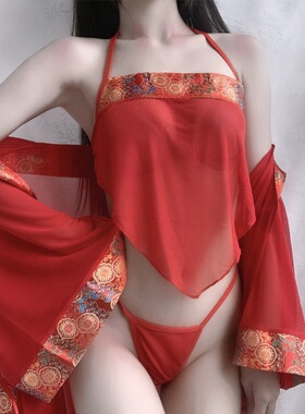 内衣性感女蕾丝透视古典新娘肚兜复古吊带睡衣