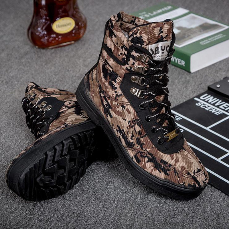 Bottes militaires en toile - dérapage - Ref 1400370 Image 3