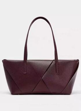 Z家2025夏季新品女包时尚百搭交织大容量拉链手提单肩包