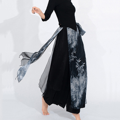 国风水墨竹影飘逸垂感