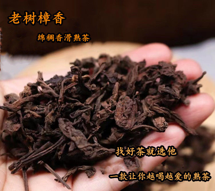 02年勐海樟香老树茶 大叶茶 熟茶云南普洱茶散茶 500克滋味香醇