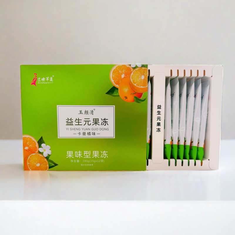 兰迪芊姿玉颜清益生元吸果冻恋唐五仁饮微商同款官网正品一盒12条