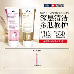 Dr.wild怀尔德depurdent抛光防蛀防龋齿正畸护理保护牙釉质牙膏