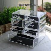 多层抽屉式 亚克力大号手帐胶带收纳盒日本胶美甲工具饰化妆品盒