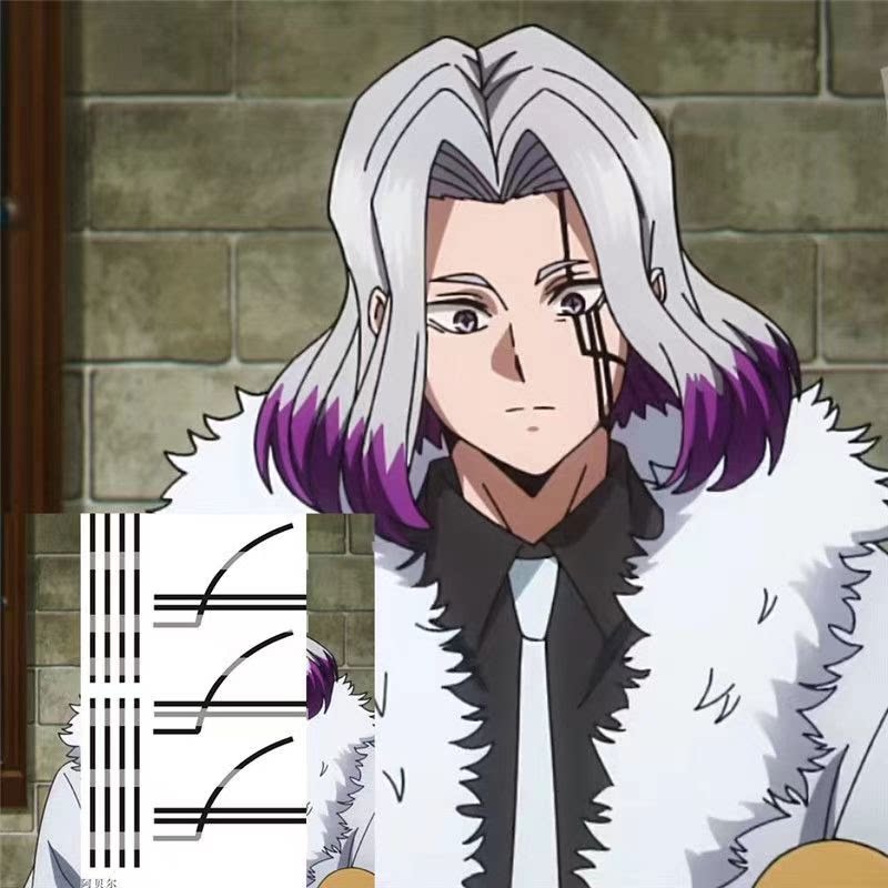 动漫物理魔法使马修cos纹身贴阿贝尔脸部纹身仿真刺青cos防水包邮