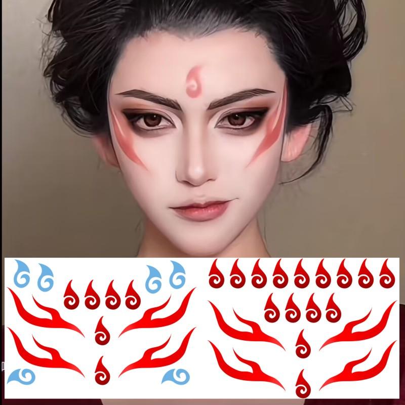哪吒2COS妆容纹身贴儿童