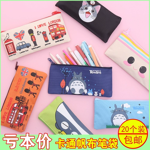 Мультяшный милый пенал подходит для мужчин и женщин для школьников, ткань оксфорд, подарок на день рождения, оптовые продажи
