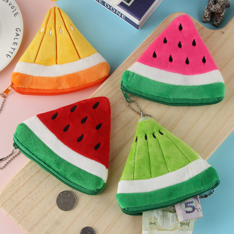 卡通可爱三角形毛绒水果硬币钥匙扣零钱包袋学生儿童节日礼物|msdalam kategori bekalan perayaan/hadiah, Hadiah kreatif, rantai kunci - dari Buy2taobao.com untuk memberikan perkhidmatan ejen Taobao profesional membeli