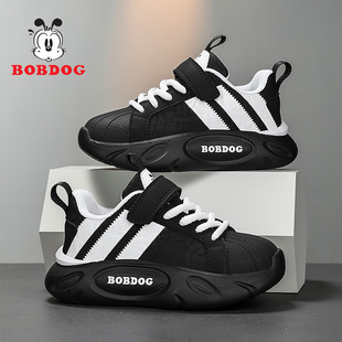 奥莱甄选男童鞋子春秋皮面防水中大童防滑板鞋儿童运动鞋女